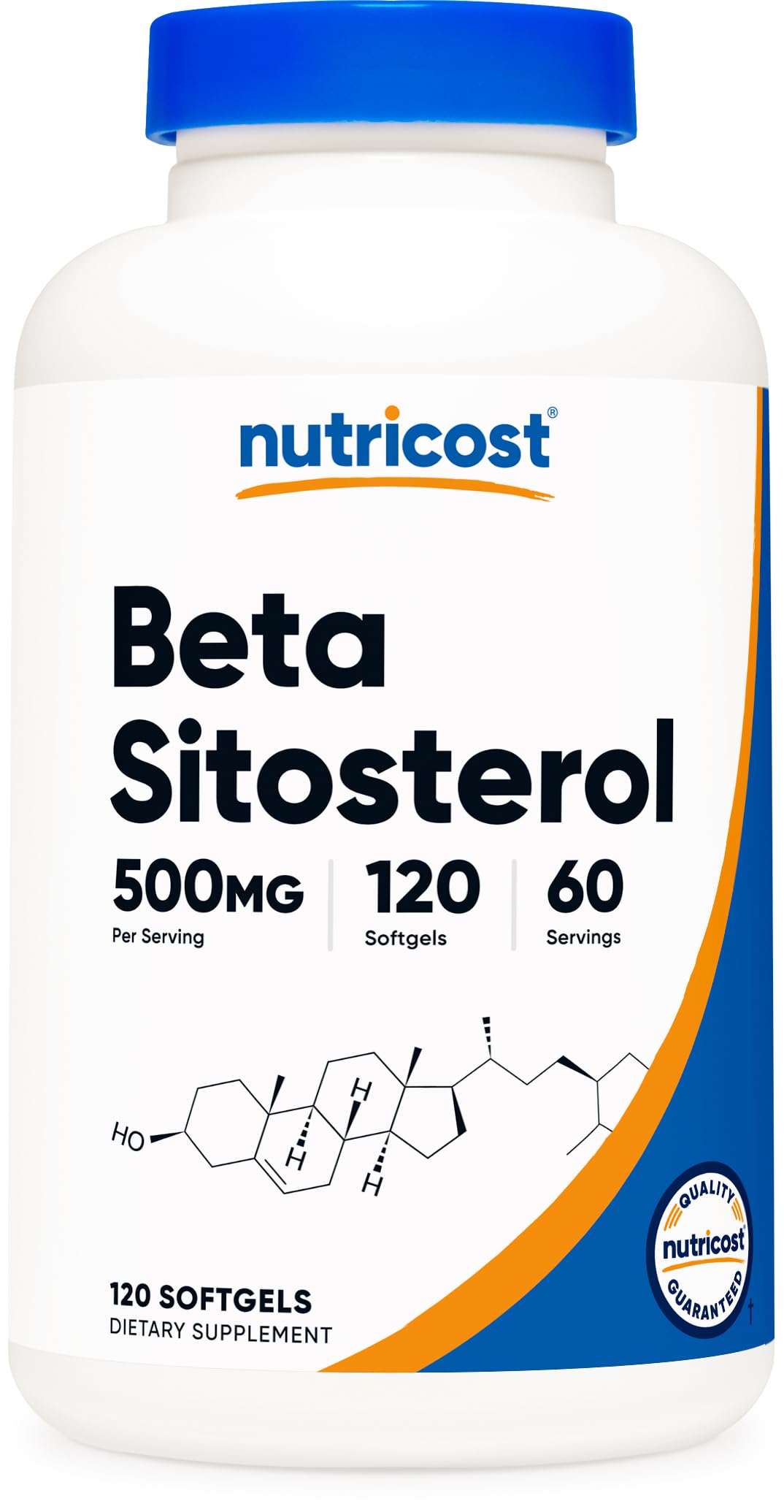 Nutricost Beta Sitosterol Softgels 500mg front view