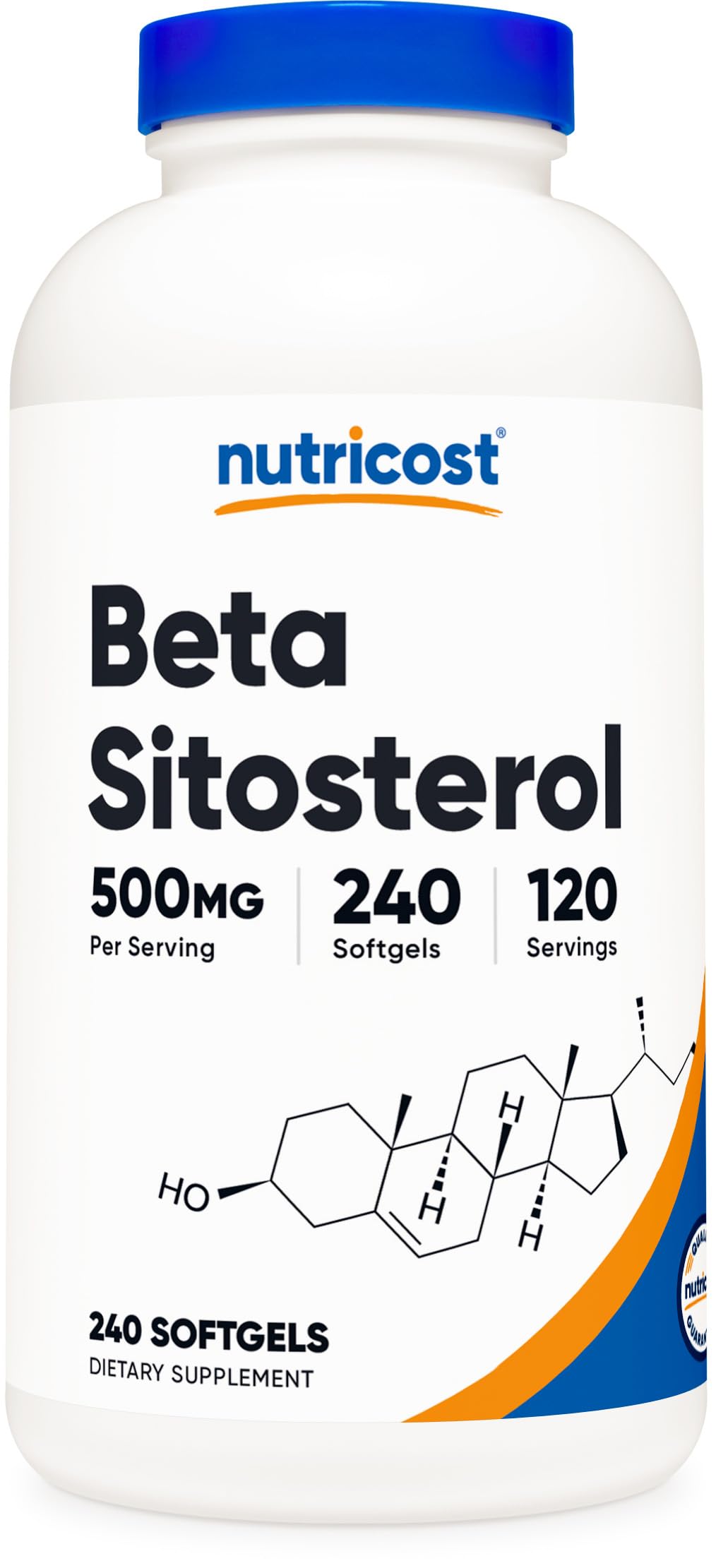 Nutricost Beta Sitosterol Softgels 500mg front view