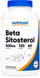 Nutricost Beta Sitosterol Softgels 500mg front view