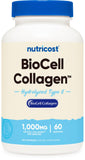 Nutricost BioCell Collagen 1000mg 60 Capsules front view