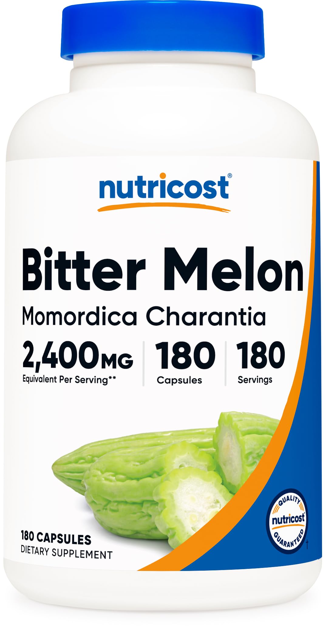 Nutricost Bitter Melon Extract 600mg 180 Capsules front view
