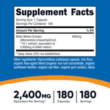 Nutricost Bitter Melon Extract 600mg bottle side view
