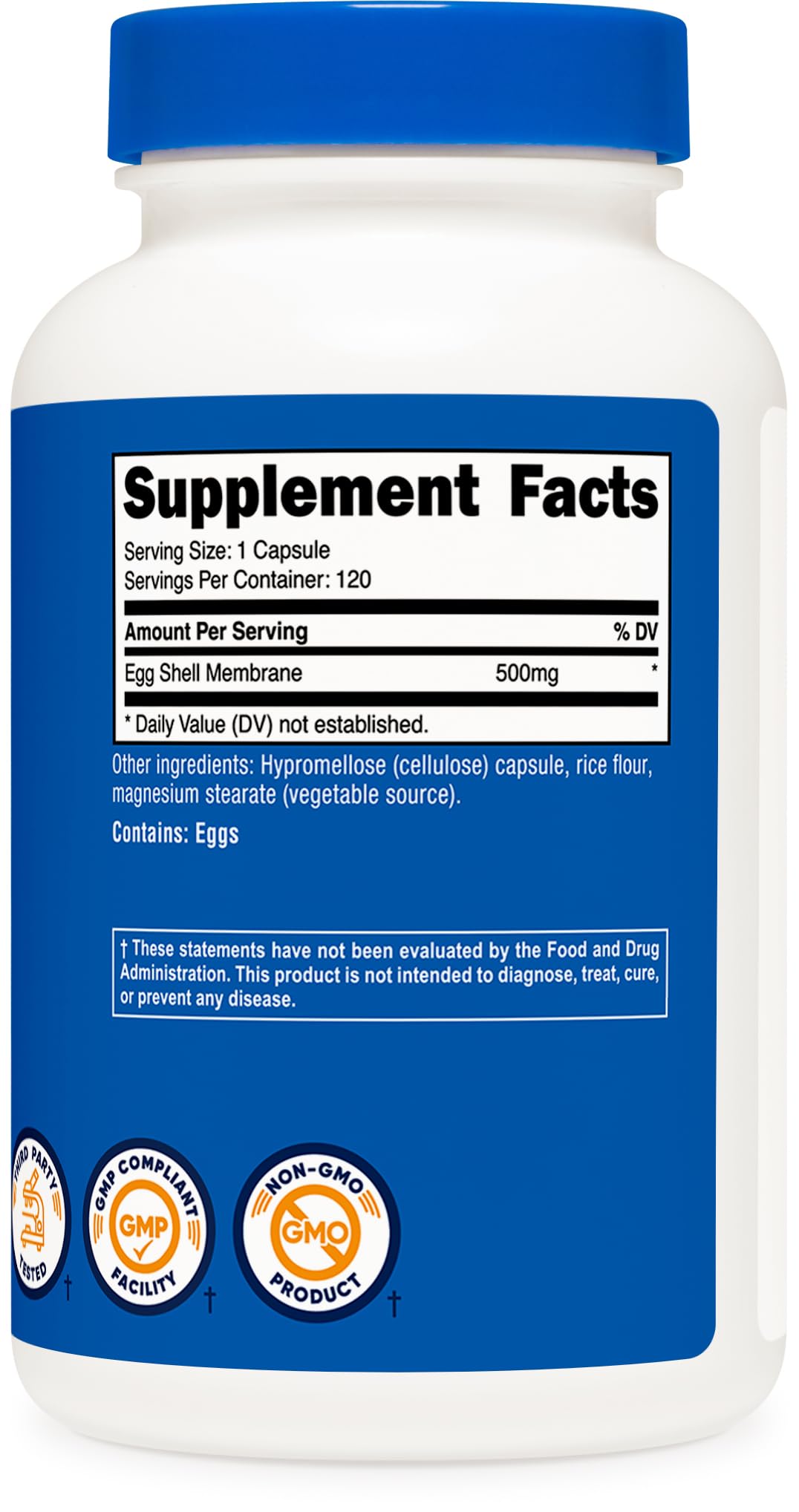 Nutricost Blended Vitamin & Mineral Supplement 500MG 120 Capsules on a wooden surface