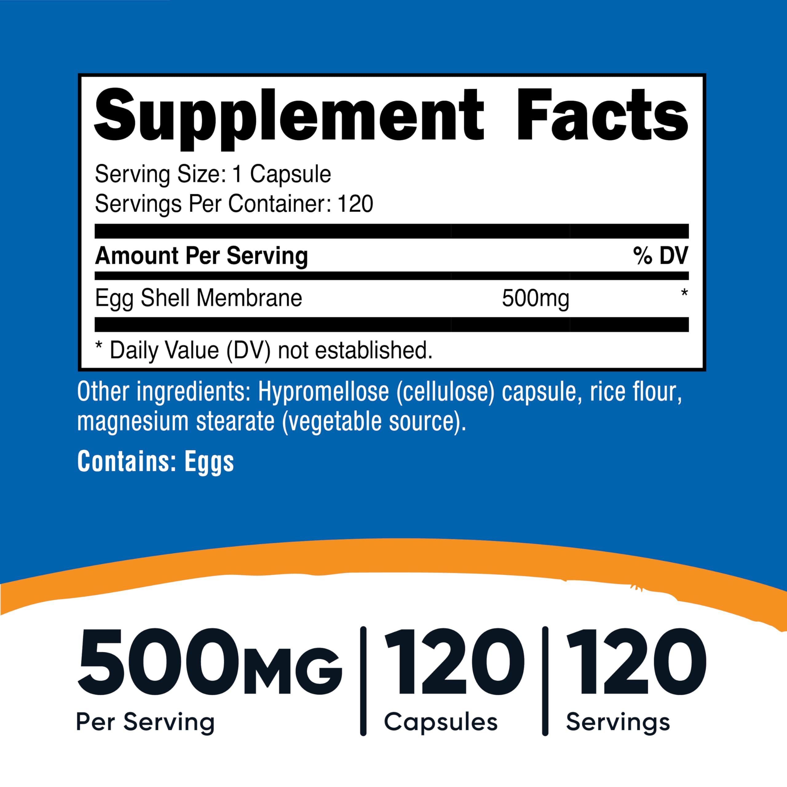 Nutricost Blended Vitamin & Mineral Supplement 500MG 120 Capsules side view