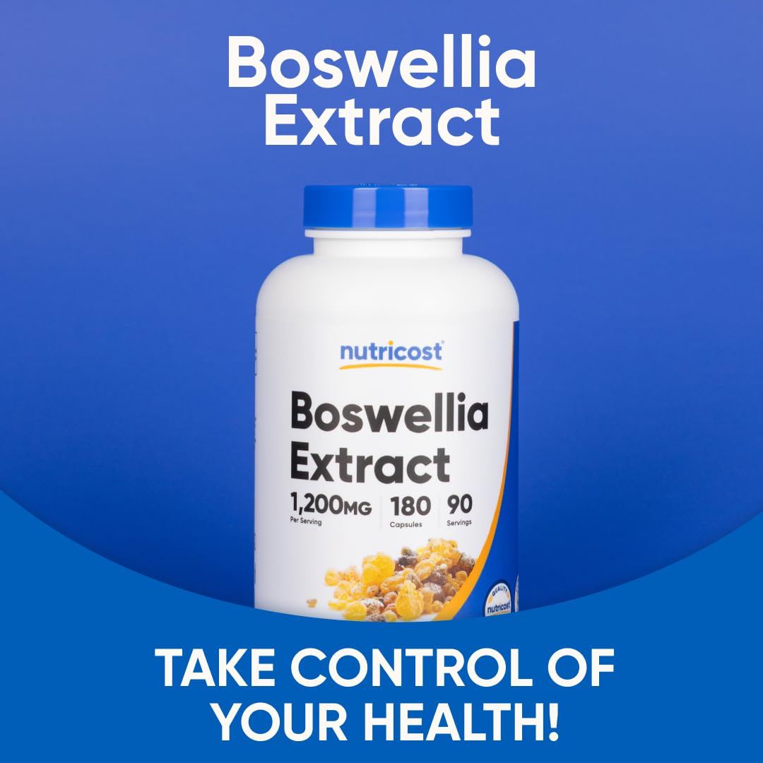 Nutricost Boswellia Extract bottle side view