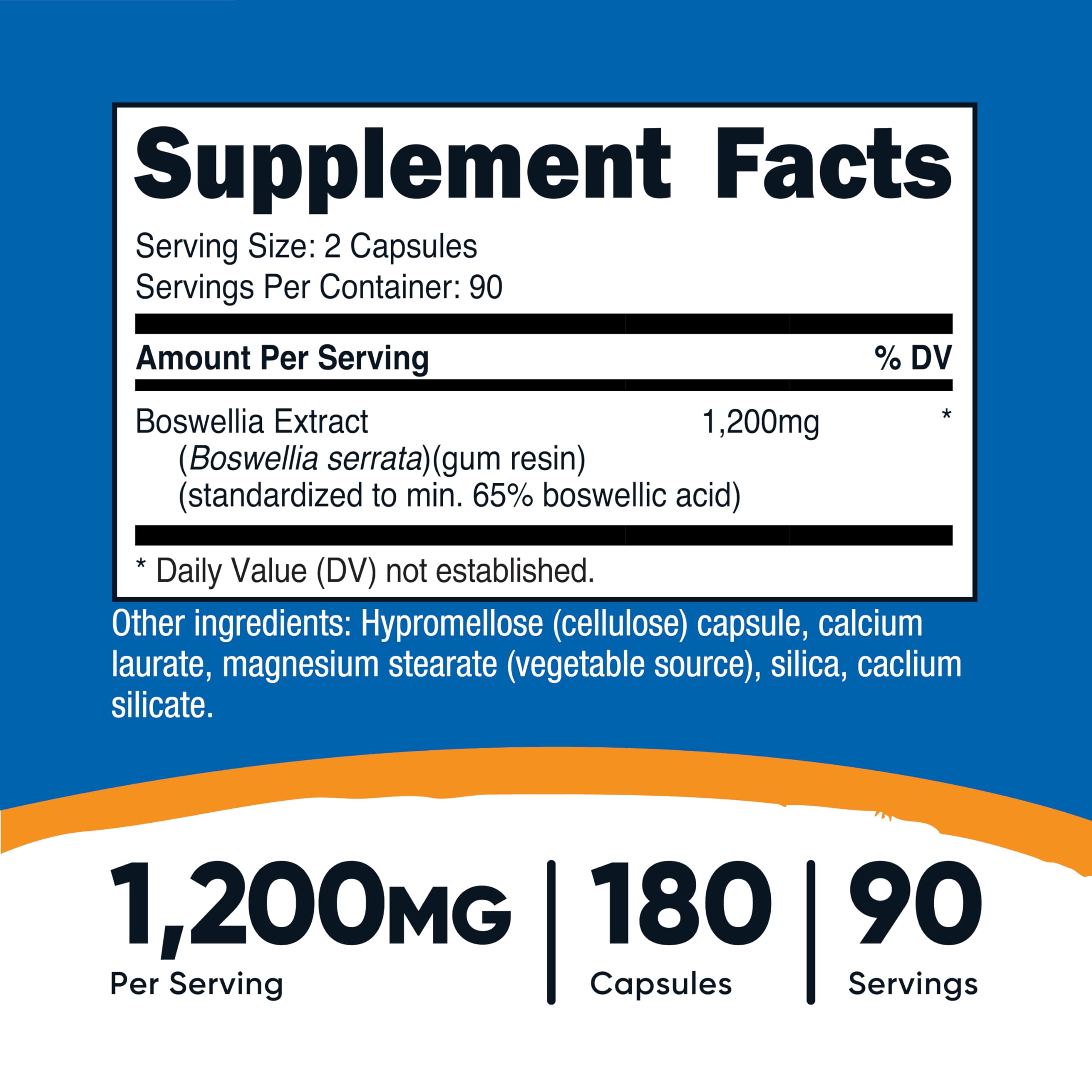 Nutricost Boswellia Extract capsules close-up