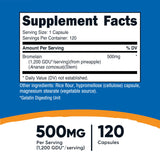 Nutricost Bromelain 120 Capsules side view