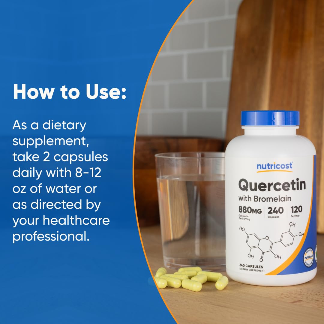 Nutricost Bromelain Quercetin ingredients list