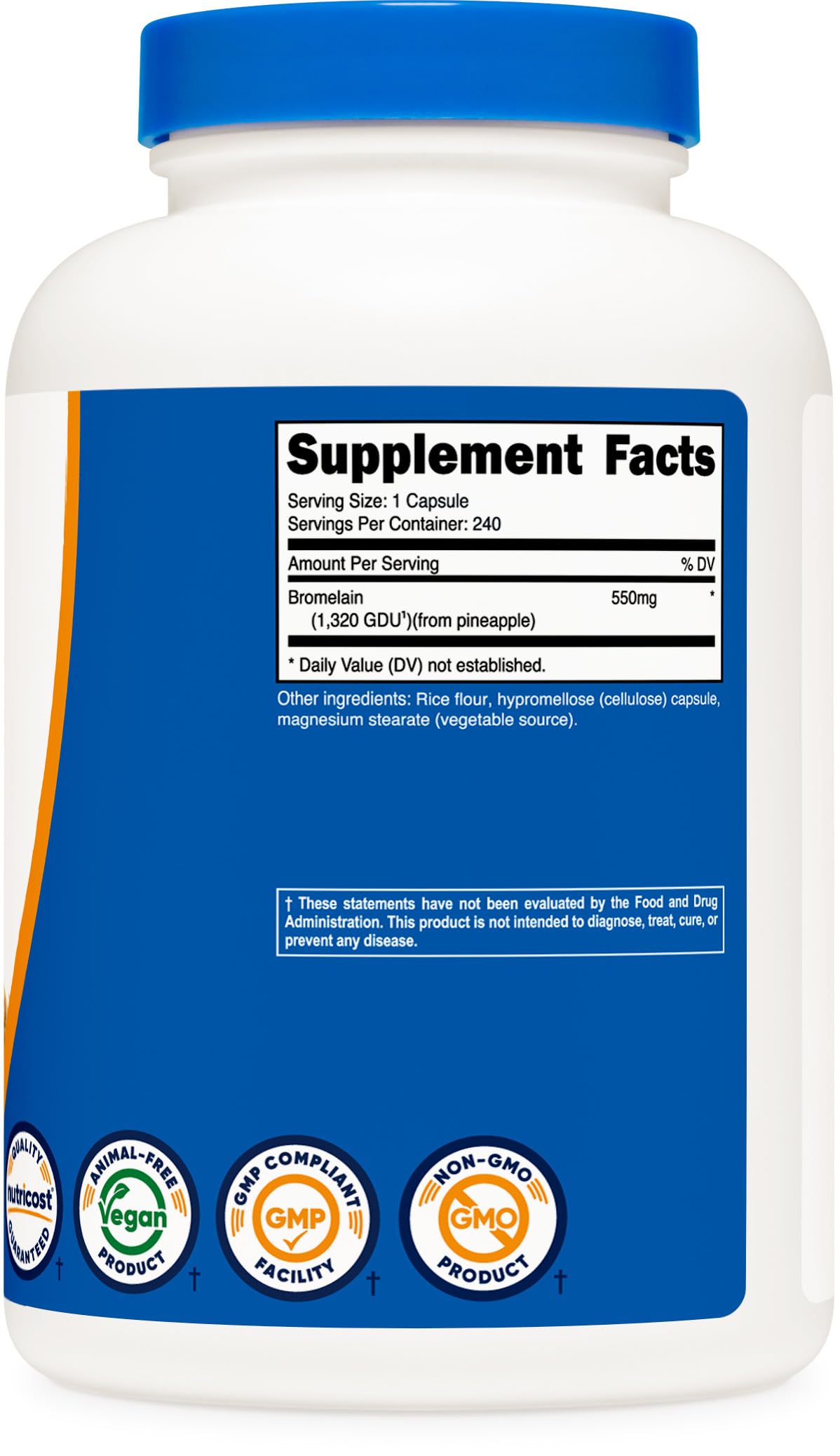 Nutricost Bromelain supplement ingredients list