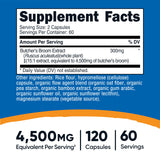 Nutricost Butcher's Broom Extract Capsules 300mg bottle side view
