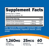 Nutricost Calcium Citrate bottle side view