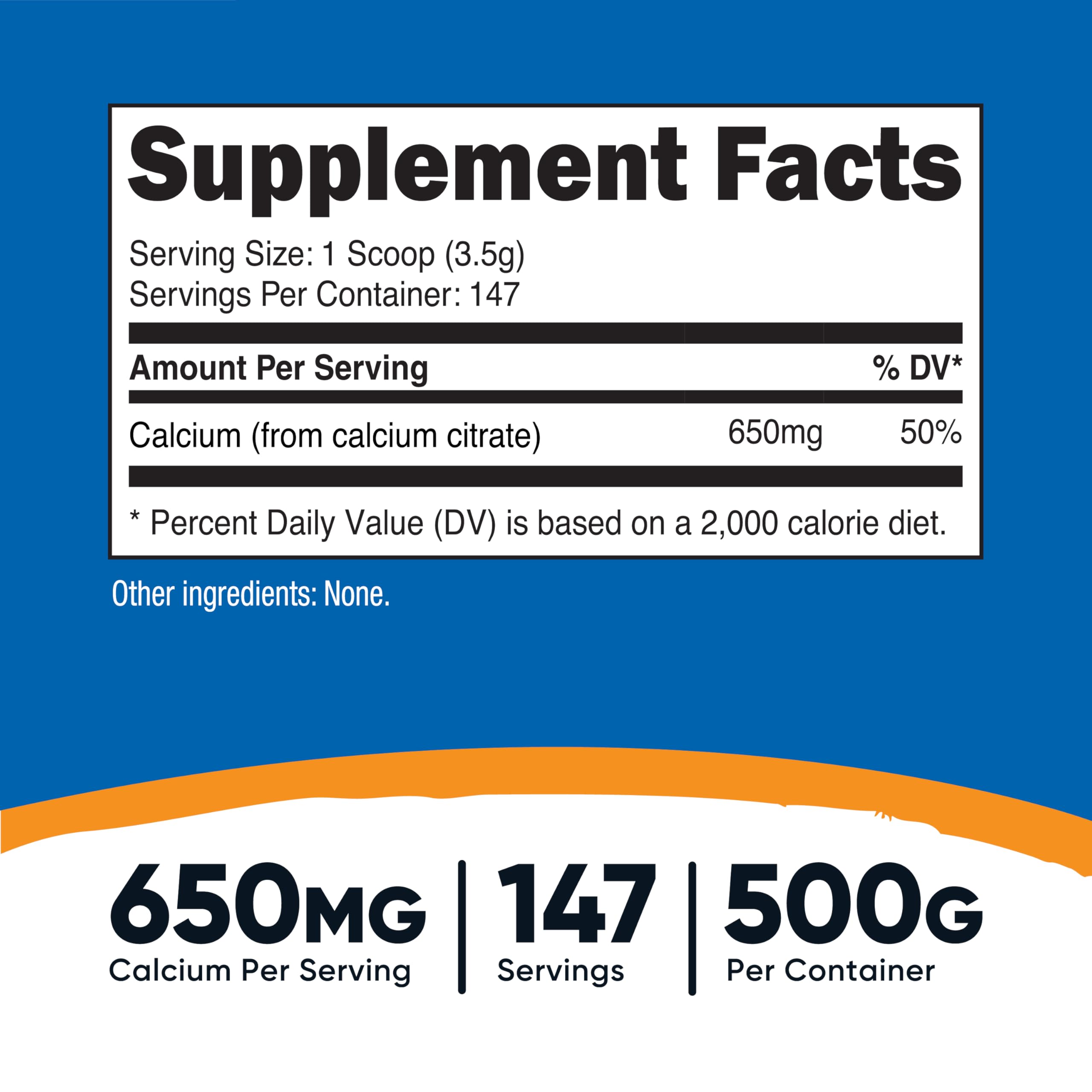 Nutricost Calcium Citrate Powder scoop included