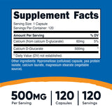 Nutricost Calcium D-Glucarate bottle with label details
