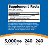 Nutricost Celery Seed Capsules 240 count bottle