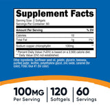 Nutricost Chlorophyll Softgels 100mg softgel close-up