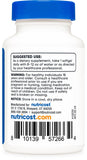 Nutricost Chlorophyll Softgels 50mg back view of packaging with ingredients