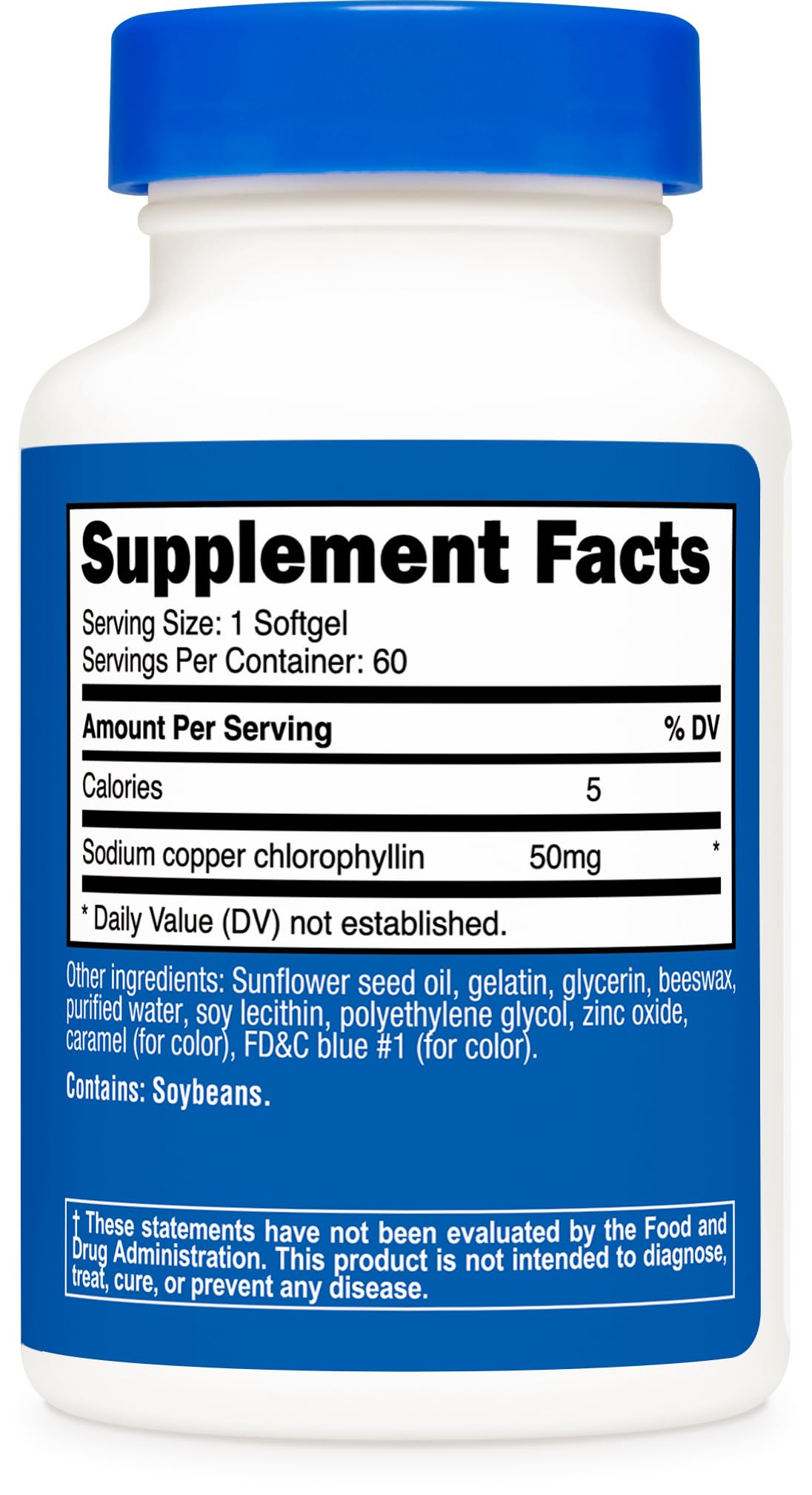Nutricost Chlorophyll Softgels 50mg lifestyle scene with softgels on a table