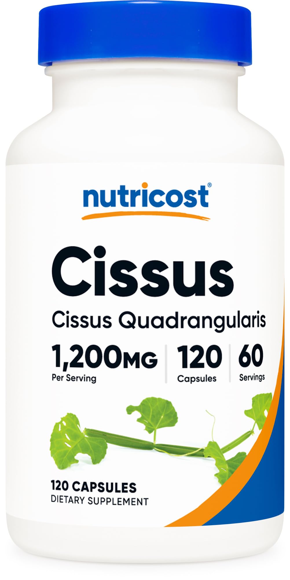 Nutricost Cissus Quadrangularis 1200mg supplement bottle front view
