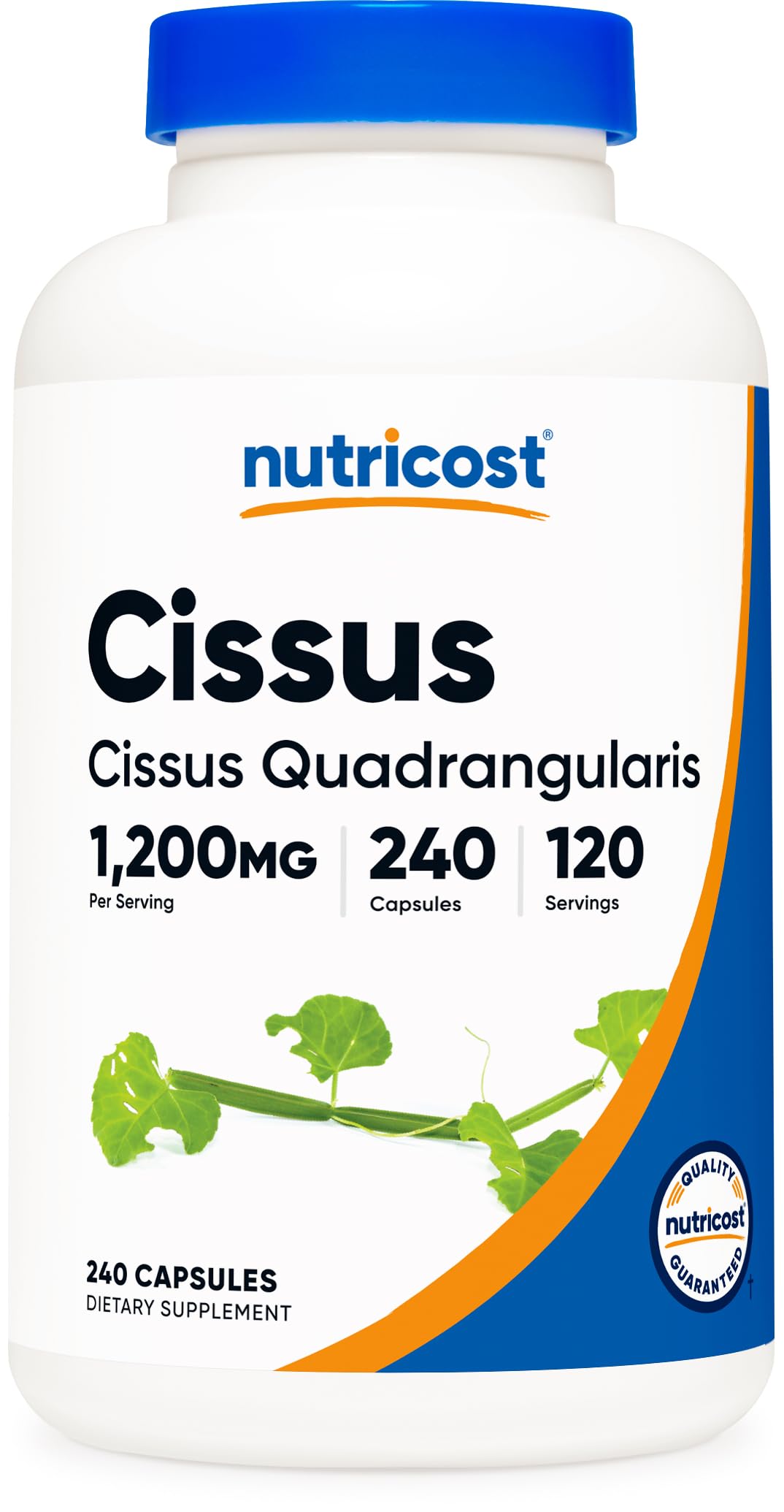 Nutricost Cissus Quadrangularis 240 Veggie Capsules front view