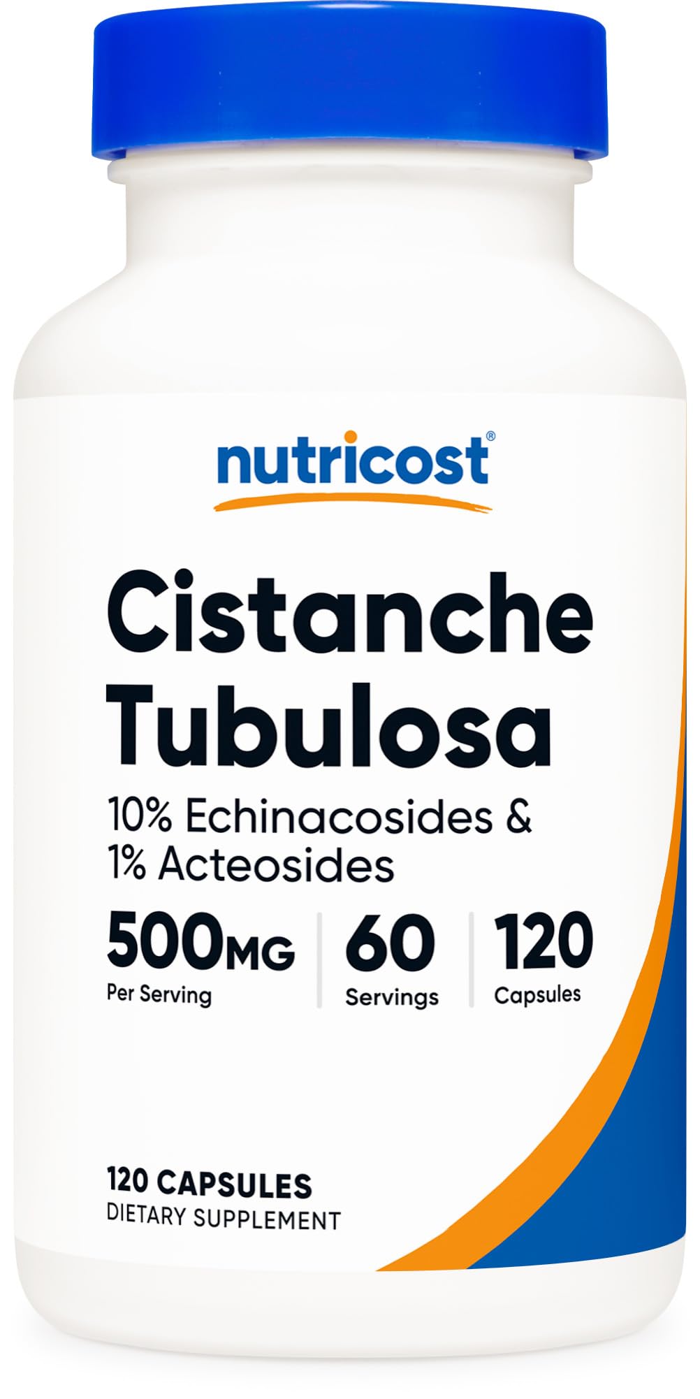 Nutricost Cistanche Tubulosa 500mg Vegan Capsules front view