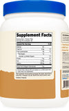 Nutricost Collagen Peptides Chocolate Peanut Butter bottle on a kitchen counter