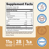 Nutricost Collagen Peptides Chocolate Peanut Butter packaging side view