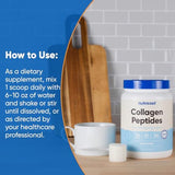 Nutricost Collagen Powder 1LB on kitchen counter