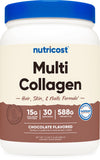 Nutricost Collagen Powder 689g Milk Chocolate Flavor front view