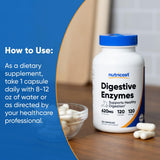Nutricost Complete Full-Spectrum daily Enzyme Supplement in a kitchen setting