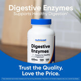 Nutricost Complete Full-Spectrum daily Enzyme Supplement ingredients list close-up