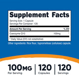 Nutricost CoQ10 100mg Vegetarian Capsules side view