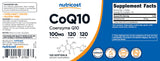Nutricost CoQ10 Softgels 100mg with measuring spoon