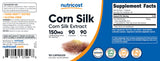Nutricost Corn Silk Extract 150mg capsules in a hand