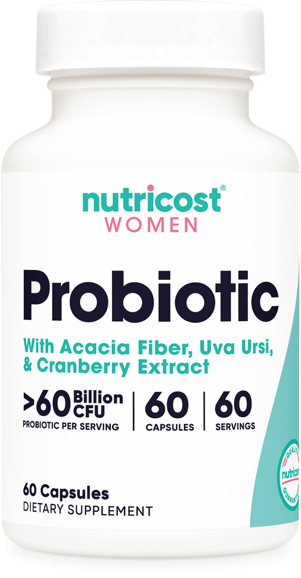 Nutricost Cranberry Probiotic Complex 60 capsules front view