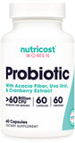 Nutricost Cranberry Probiotic Complex 60 capsules front view