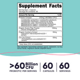 Nutricost Cranberry Probiotic Complex bottle side view
