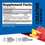 Nutricost Creatine + Aminos Fruit Punch container side view