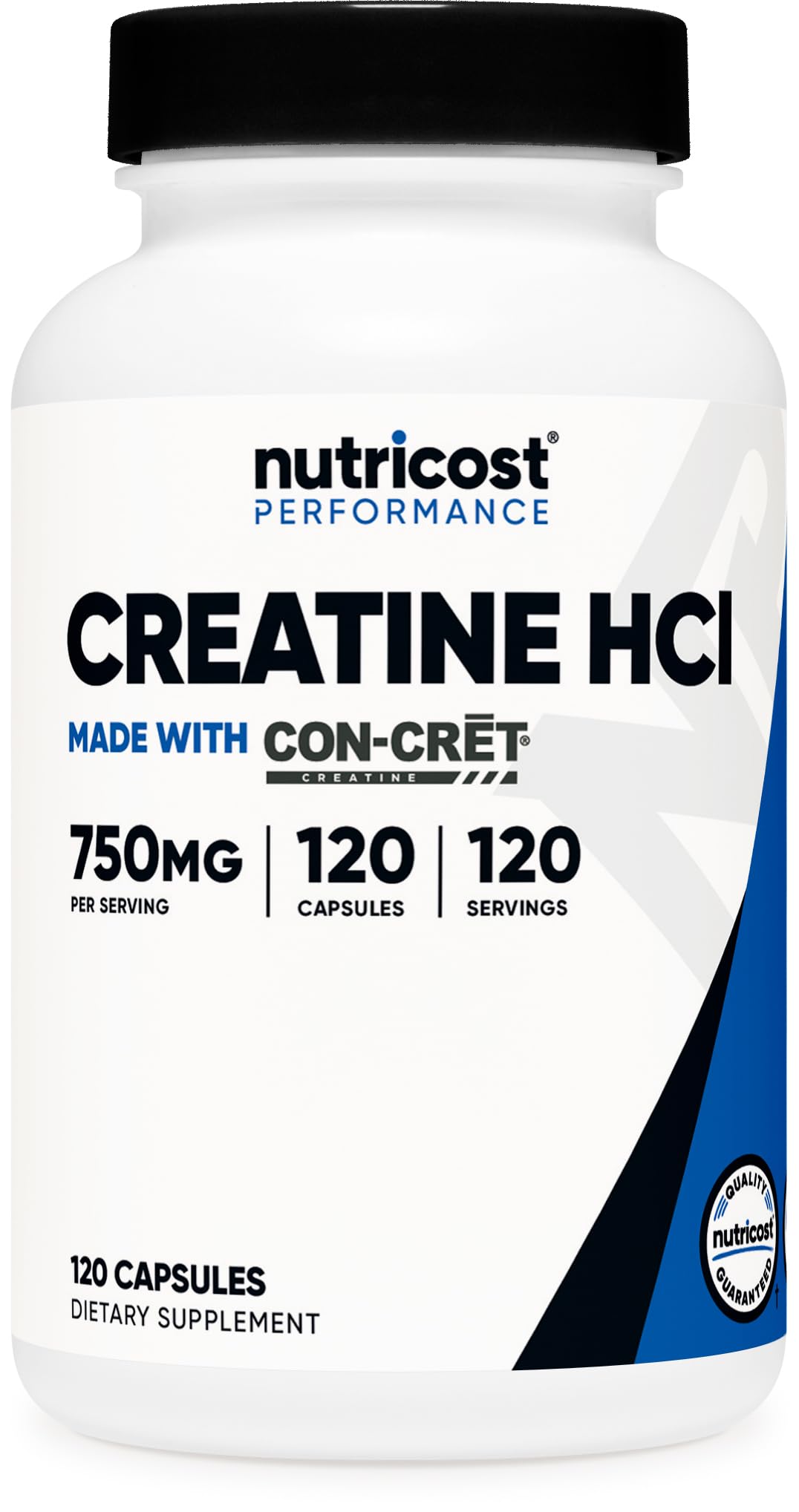 Nutricost Creatine HCl 750mg 120 Capsules front view