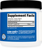 Nutricost Creatine HCl bottle on a gym bench