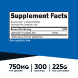 Nutricost Creatine HCl bottle side view showing label