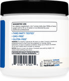 Nutricost Creatine HCl packaging with nutritional information