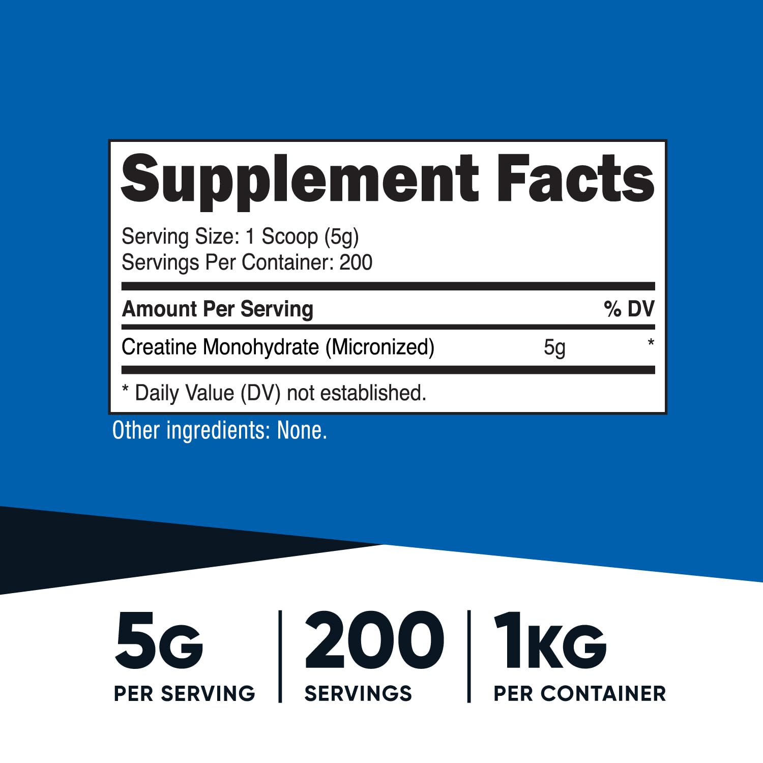 Nutricost Creatine Monohydrate 1 KG back view
