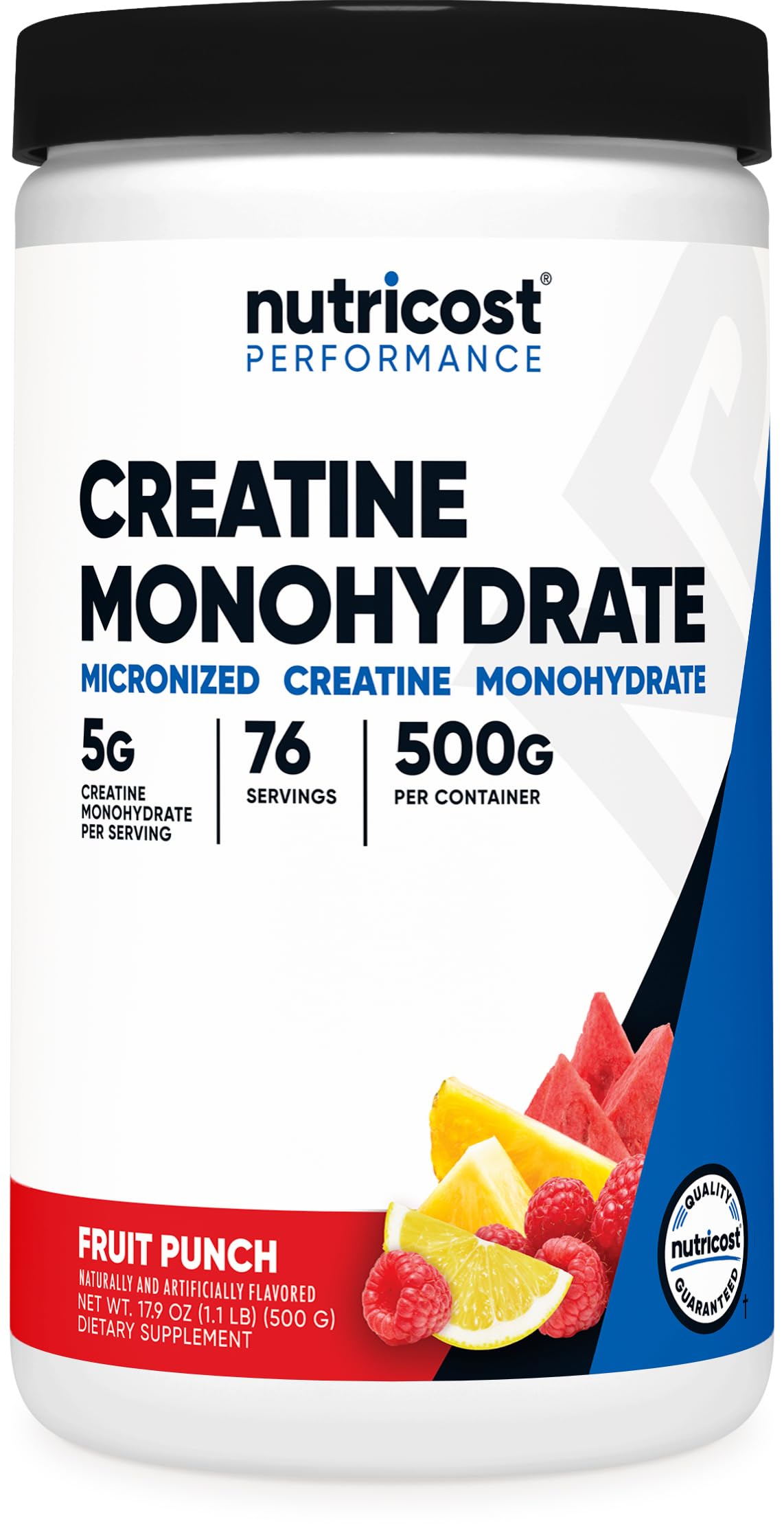 Nutricost Creatine Monohydrate 499g front view