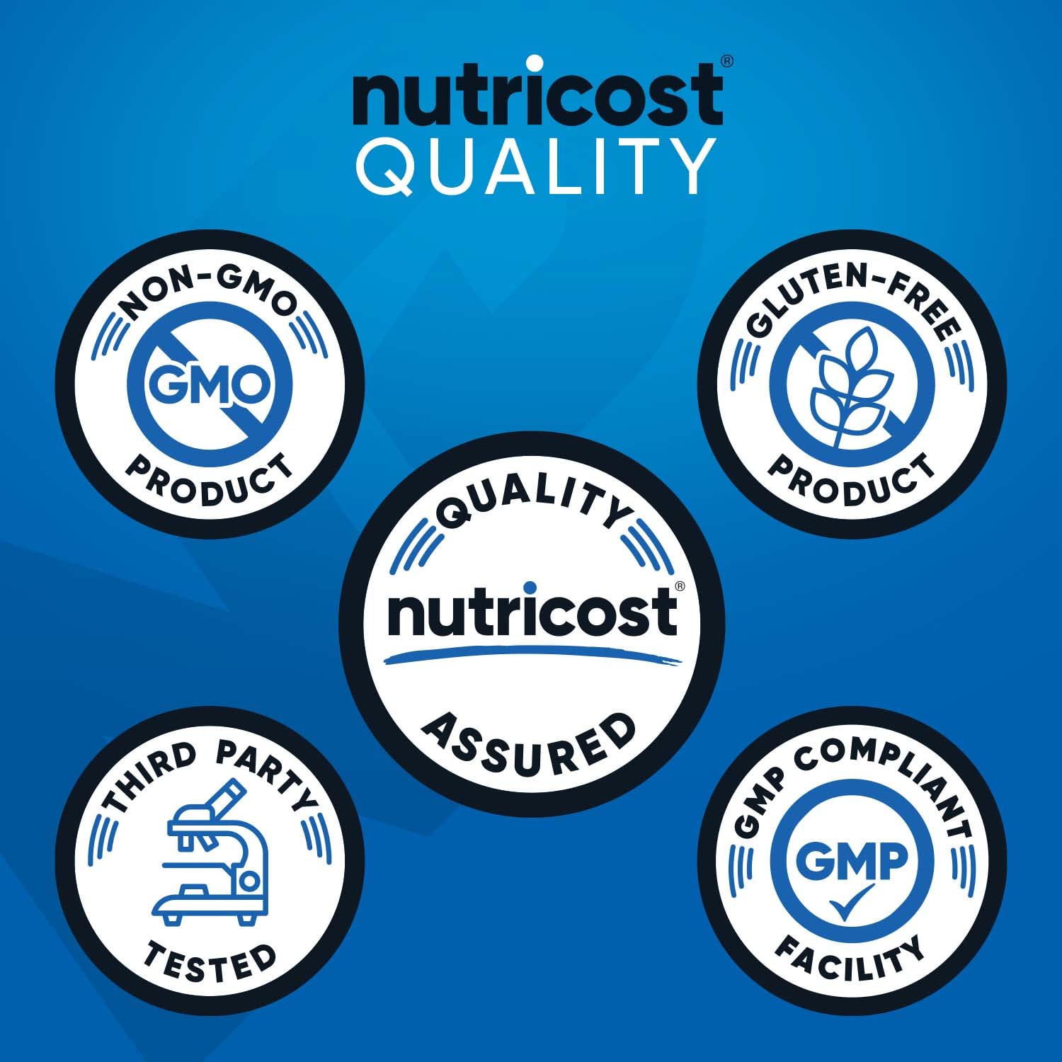 Nutricost Creatine Monohydrate 5000mg Blue Raspberry back view