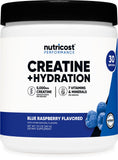 Nutricost Creatine Monohydrate 5000mg Blue Raspberry front view