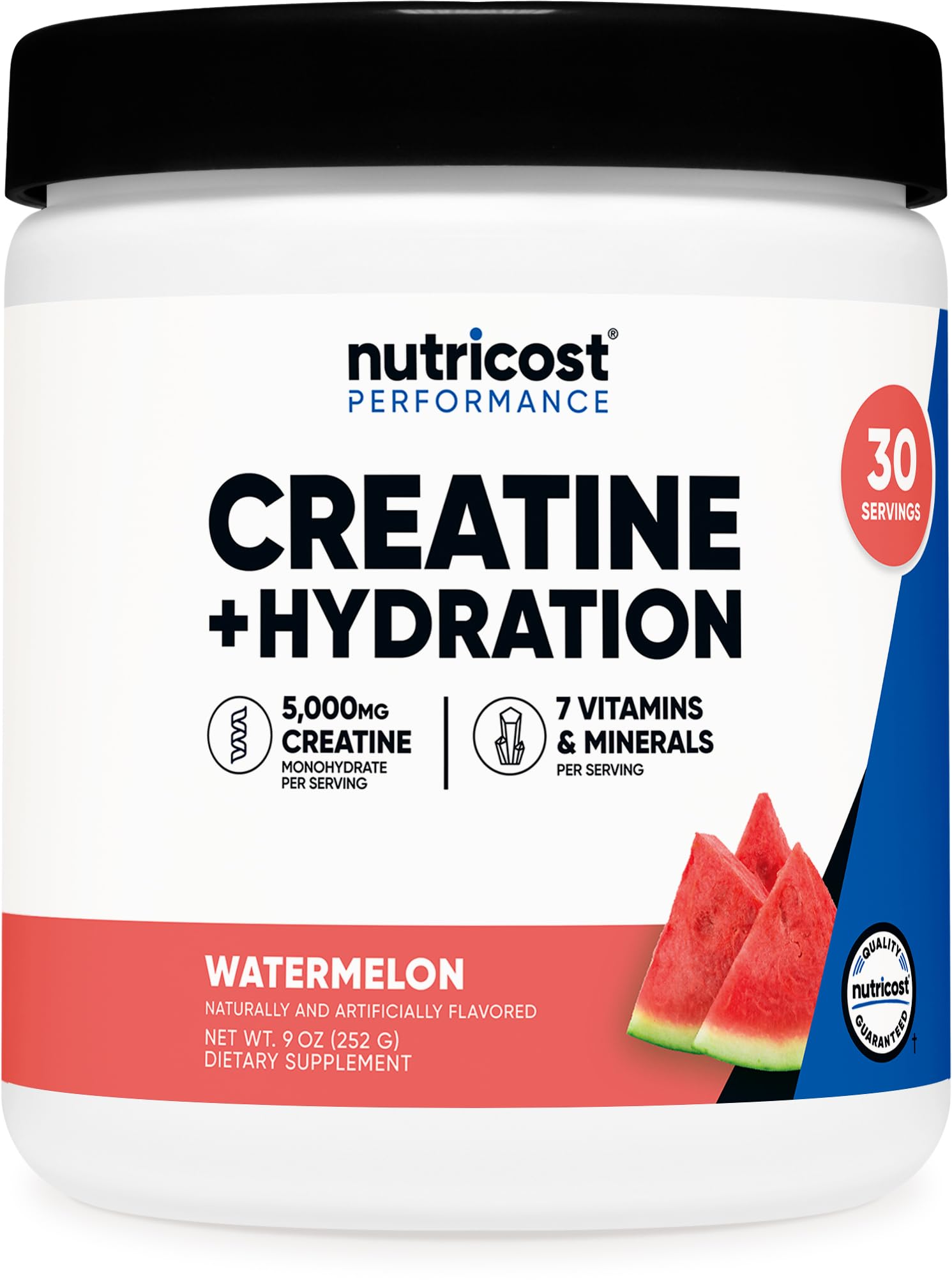 Nutricost Creatine Monohydrate 5000mg watermelon flavour front view