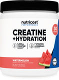 Nutricost Creatine Monohydrate 5000mg watermelon flavour front view