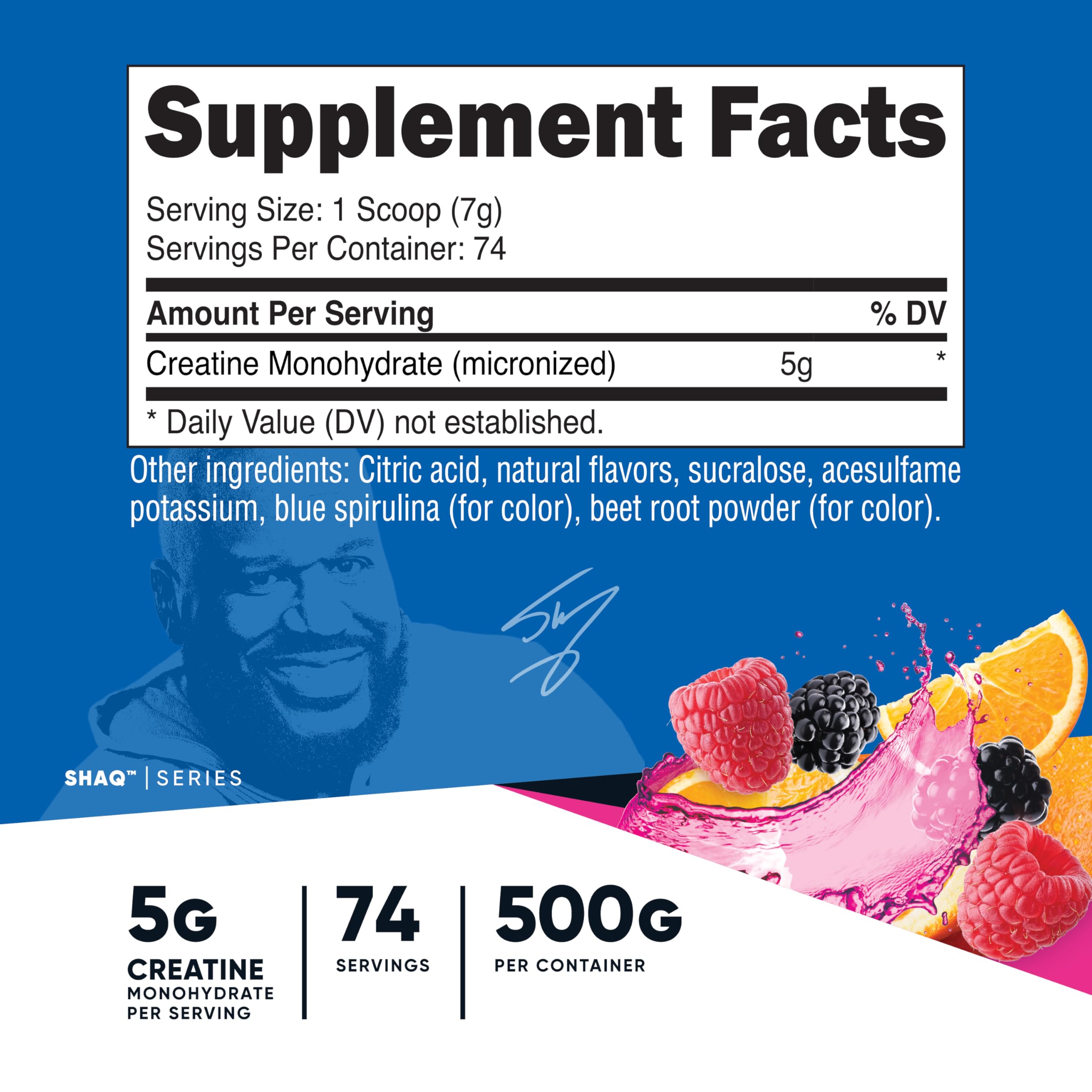 Nutricost Creatine Monohydrate 500g container side view