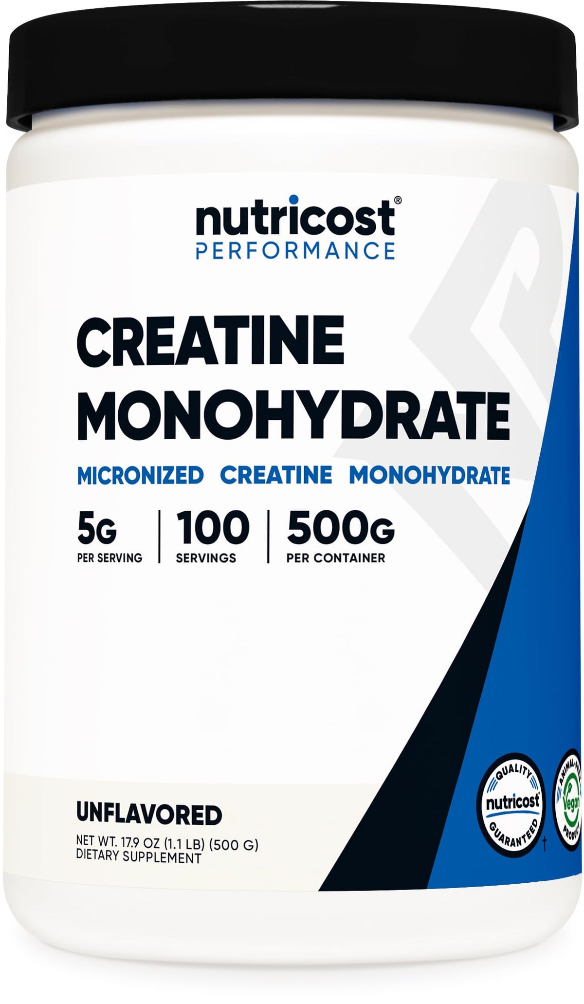 Nutricost Creatine Monohydrate 500g front view