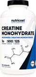 Nutricost Creatine Monohydrate 750mg 500 Capsules front view